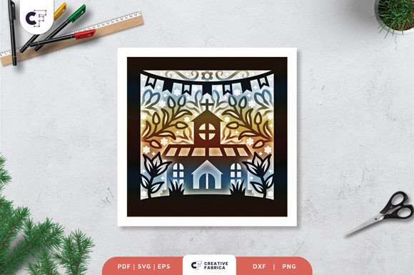 Baptism Church 3D Shadow Box: A 3D SVG Review