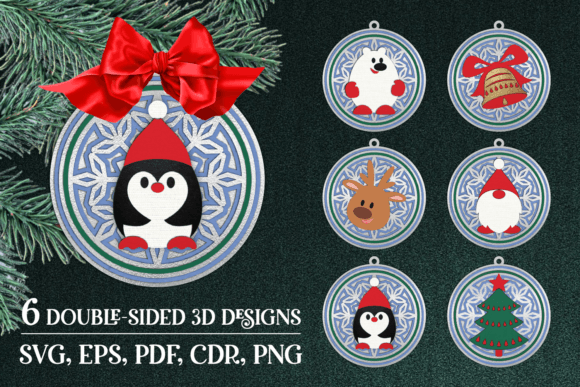 Christmas 3D Layered Ornaments Bundle Review