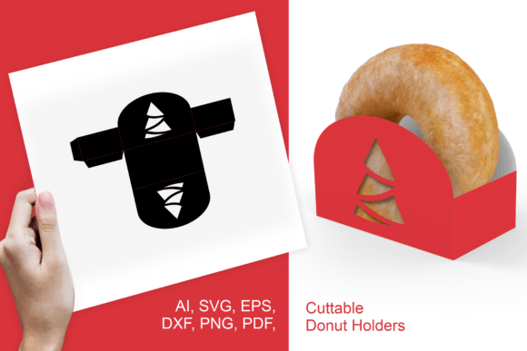 Christmas Trees Donut Holder Template: 3D SVG Review