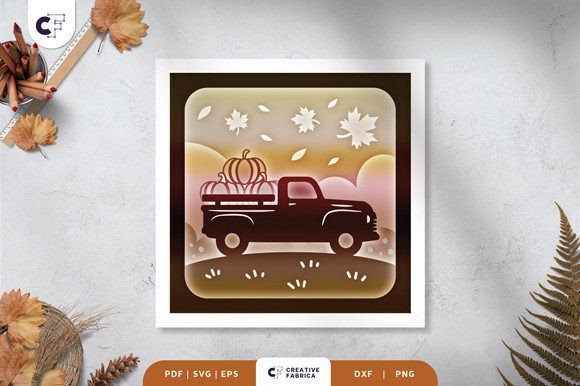 Fall Pumpkin Truck 3D Shadow Box: A Brand Review