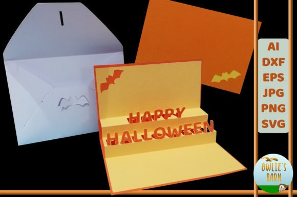 Halloween Pop-up Card Envelope: 3D SVG Shapes Review