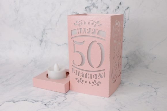 Happy Birthday Lantern: 3D SVG for Birthdays