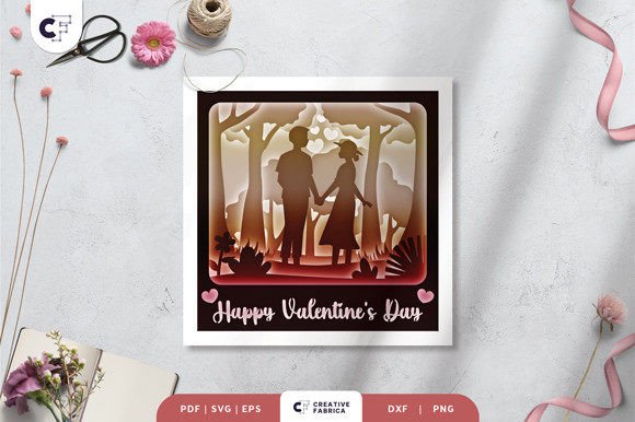 Happy Valentine's Day 3D Shadow Box: A 3D SVG Review