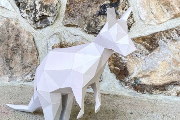 Kangaroo Paper Sculpture: 3D SVG Animals Review
