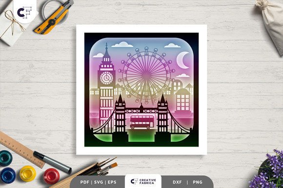 London City 3D Shadow Box: A 3D SVG Review
