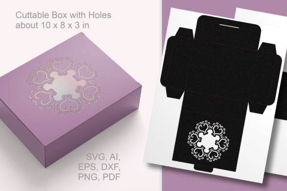 Ornate Hex Window Rectangular Favor Box: 3D SVG Review