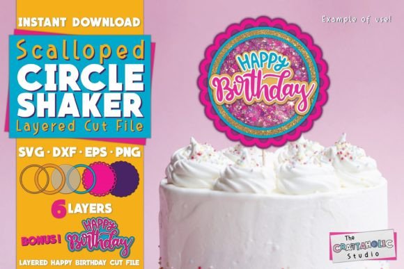 Scalloped Circle Shaker: 3D SVG Shapes Review