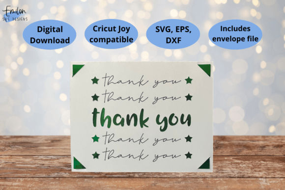 Thank You Insert Card SVG Cut File: 3D Cards And Invites