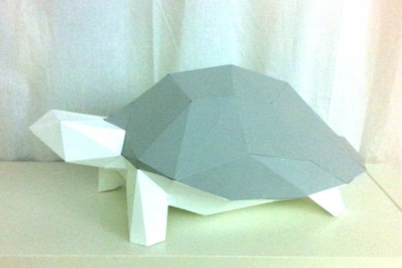 Turtle Paper Sculpture: 3D SVG Animals Review
