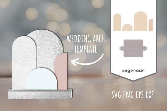 Wedding Arch Template SVG: 3D Shapes Review